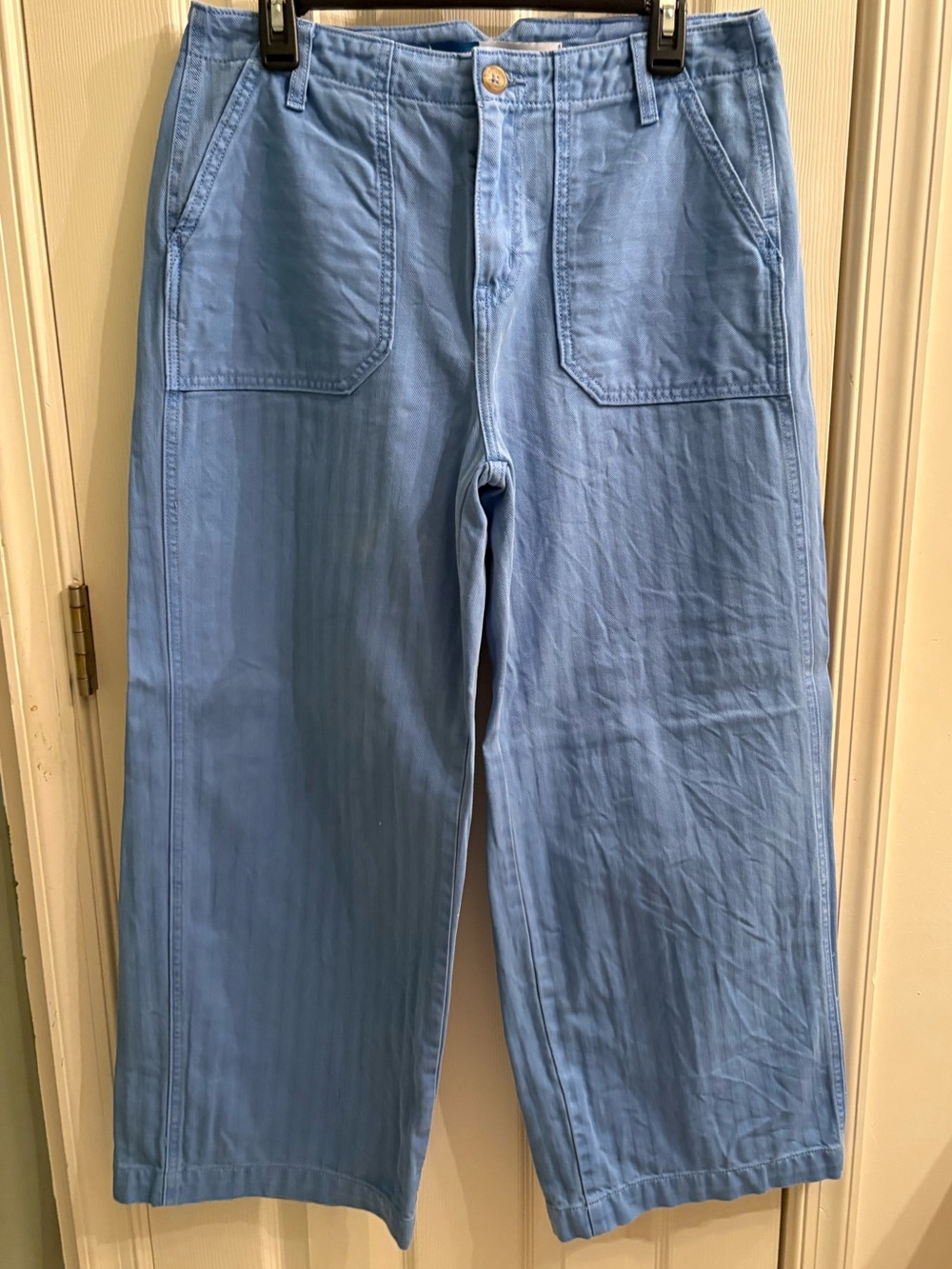 Old Navy high rise wide leg pant blue